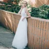 Robe Mariage 2019 Свадебные платья с шлейфом из тюля и кружевом. Верхняя часть пола, свадебное платье Abiti Da Sposa