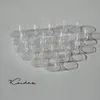 Round Shape Clear Polycarbonate Candle Containers for DIY Wedding Candle Making 40PCS with wicks