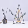 Nordic Style Gold Geometric Candle Metal Tealight Candle Stand Holder med smidesjärn Hängande Rack Dekoration Hem Craft Y200110