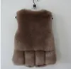 2017 Nuovo Inverno Spessore Caldo Gilet di Pelliccia Cappotto Donne Gilet di Pelliccia Sintetica Cappotti Corti Gilet di Alta Qualità Giacca Femminile Capispalla