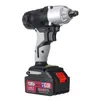 108VF 12800mAh Lithium-Ion Battery Cordless Electric Impact Wrench Drill Driver Kit