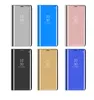Mirror Plating View Window Case Stand Flip Leather Cover For Samsung Galaxy Note 10 Note 10 + A10 A20 A30 A40 A50 A60 A70 M10 M20 50PCS
