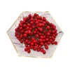 50st 12mm mini pärla plaststamar konstgjorda blommor frukt stamens körsbär för bröllop jul diy presentförpackning krans dekoration