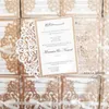 white and gold wedding invitations