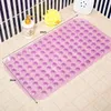 35*65cm Bath Mats Anti-slip Massage Mat Bathroom Pierced PVC Safe Pad With Suction Cups Bath Non-Slip Mat Bathroom Accessories DH0757