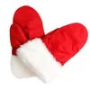 Décorations de Noël Gants Couple Lovers Polar Fleece Sweethearts Épaissir Hiver Chaud Doublure Gant Cadeau Mitaines1