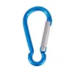 Carabiner Ring Keyrings Key Chain Outdoor Sports Camp Snap Clip Hook Keychains Hiking Aluminum Metal Stainless Steel Hiking DLH055