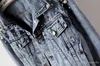 Women Denim Jacket Pearls Beading Fashion Jeans Coat Loose Long Sleeve Jackets Spring Autumn Women Basic Coats