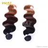 3 pacchi capelli vergini brasiliani onda del corpo 3 toni T1b 33 27 ombre estensioni dei capelli 100% tessuto dei capelli umani vendita della fabbrica sacchetto del opp