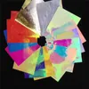 16 stks per verpakking Fire Flame Nail Vinyls Stickers 3D Holografische Glitter Laservlammen Nagels Art Foil Transfer