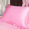 Newest Silk Pillow Case Cover Glamour Rectangle Pillow Case Cushion Home Sofa Car Decor Ice silk Bright Pillow Covers 48*74cm WX-P15