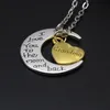 Verklaring Kettingen Graveren Hangers Hoge Kwaliteit Goedkope Sieraden I Love You Family Kettingen 925 Silver 24K Gouden Kettingen Kettingen