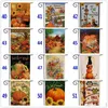 Thanksgiving Deorations Garden Flag Halloween Double Print Pumpkin Hanging Banner Flags Home Party Decoration Welcome DC855