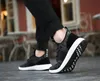 Günstige 2020 Herren Casual Flying Line Strickbrettschuhe Trend Gummiband Sport atmungsaktive rutschfeste verschleißfeste wilde Herrenschuhe