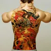 temporary tattoos men women sexy body art sticker large back tattoo boys waterproof fake tattoo removable dragon wolf tiger1401127