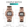 SKMEI Fashion Digital Watch Men Women Couple Wristwatches 2Time Chrono Watches Waterproof horloges vrouwen mannen 1456 1433 Set CX200720