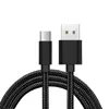 Phone Cables High Speed USB Cable Type C Charging Adapter Data Sync Metal 0.48mm Thickness Strong Braided Charger