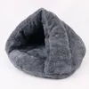 Nieuwe Kleur Leuke Zachte Warme Kat Cave Bed Fleece Huis Kat Slaapzak Hond Bed Mat Kitten Huis Kussen Nest Pet Producten voor Puppy T200618