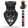 Vélo vélo cyclisme masque facial guêtres anti-poussière protection UV hommes femmes moto masque de couverture bandana avec boucles d'oreille233Z