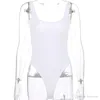 Vit Svart Strappy Bodysuit Sexig Backless Ribbed Bodysuit Romper Sommar Kvinnor 2019 Ärmlös Tank Top Body Kvinna