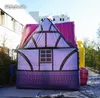 Aangepaste opblaasbare openbare huis 8m lang opblazen pub tent luchtblown bar cottage voor outdoor party-evenement