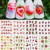 Hot Gemengd Ontwerp Zomer Fruit Retro Cake Nail Art Sticker Set Harajuku Element Water Transfer Decal Manicure Tool Tips Nail Art Decorations