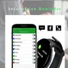 D18 Akıllı İzle Erkek Kadınlar Kan Basıncı Yuvarlak Akıllı Bileklik Su Geçirmez Spor Akıllı Saat Fitness Tracker Android IOS