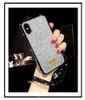Блеск Bling Дело Rhinestone для iPhone XR Luxury Алмазные женщин конструктора Защитнику телефона чехол для iPhone 11 Pro X Xs Max 6 7 8 Plus