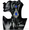 Boheemse oorbellen voor vrouw verklaring mode prachtig sieraden merk ontwerp oor cuffing nieuwe edelsteen Koreaanse oorbel kristal drop oorbellen