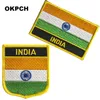 Frete Grátis India Flag Ferro Bordado na Remendo 2 pcs por Conjunto PT0207-2