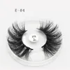 5D 25mm Faux Vison Cheveux Cils Wispy Moelleux Cils Doux Épais Croix Fabriqué À La Main Faux Cils Extension Maquillage