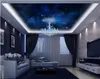 Customized Large starry sky photo wallpaper 3d ceiling murals wallpaper Fantasy universe stars zenith ceiling mural papel de parede