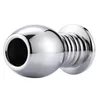 Big Anal Beads Butt Butt Butt Peep Vaginal anus Metal Metal Dildo en acier inoxydable Plug anal Dilator BDSM Sex Toys for Men Women Y191036016090