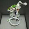 Glazen pijpen Roken geblazen waterpijp Vervaardiging Handgeblazen waterpijpen Nieuwe Strawberry Silent Twin Glass Water Smoke Bottle