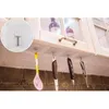 Antiscivolo Nascondi Ganci riutilizzabile Forte Sticky Traceless trasparente Hook parete della cucina
