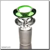 Hookahs Glass Male 14mm Double Layers Colorful 18mm bong accessory cone smoking pipes latest release Smok water pipe bowl