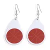 Mode feuille PU boucles d'oreilles en cuir Baseball basket-ball Football volley-ball balancent boucle d'oreille pour les femmes bijoux cadeaux doux pendentif