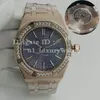 Herrens högsta kvalitet Diamond Watch Automatisk mekanisk rörelse Titta på alla rostfritt stål Swimming Super Bright Sapphire Glass Watch U1