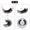 100% 3D Mink Cílios Handmade Vison Lashes Faixa Completa Cílios Postiços Cílios Individuais Maquiagem Dos Olhos Mink Lashes Extensão Série HP