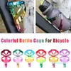 Partihandel-Färgrik Cykelvattenflaskhållare Höghållfast Rainbow MTB Road Bike Water Bottle Cage Cykling Tillbehör