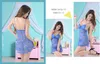 Pajamas Dresses ملابس داخلية الملابس أوروبا وأمريكا مثير الدانتيل بيجاماس التجارة الخارجية سبعة ألوان XL