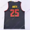 2023 New NCAA Maryland Terrapins Stats Jersey 25 Jalen Smith College Maglie da basket Nero Rosso Taglia Youth Adult