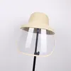 Droplet Protective Hat Women Wide Brim Face Shield High Top Casual Safe Bucket Hats Eye Protection Cover Beach Travel9277662
