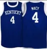 Vintage Men # 4 Kentucky Wildcats Kyle Macy Blue College Jersey Size S-4xl ou personnaliser tout nom ou numéro de numéro