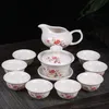 Preference Chinese Kung Fu Tea Set Drinkware Purple Clay ceramic Binglie include Tea pot Cup, Tureen Infuser Tea Tray