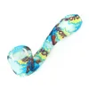 Glow In the Dark Spoon Pipes Pipes Pipe per fumare Colorful Ultimate Tobacco Tobacco Glass Oil Herb Hidden Bowl