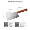 Stainless Steel Professional Chef LNIFE Kitchen Knives Butcher Meat Cleaver LNIFE Cooking Cutter Chopping LNIFE253p