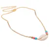 Sommarstrand bohemiska kvinnor havsskal charm pärlor choker halsband smycken gåva nytt