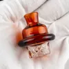 Accesorios para fumar Vidrio colorido Spin Carb Cap Cyclone Riptid fit 25 mm Cuarzo Banger Nails Tuberías de agua Bong Dab Oil Rigs