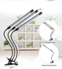 Three Lighting Modes Full Spectrum LED Grow Lights Clip Type Plant Grow Lamp Timed Loop Stepless Dimming Color Plant Growing Lamp LED005